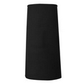 F24N Most Popular Black Full Bistro Apron w/ No Pocket